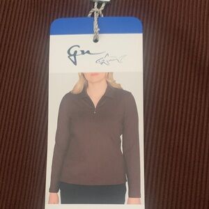 Greg Norman Collection Dark Brown Pullover BNWT
